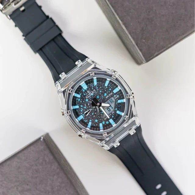 KOSMO ORIGINAL  X CASIO PARA HOMBRE DOBLE HORA K4010-NA