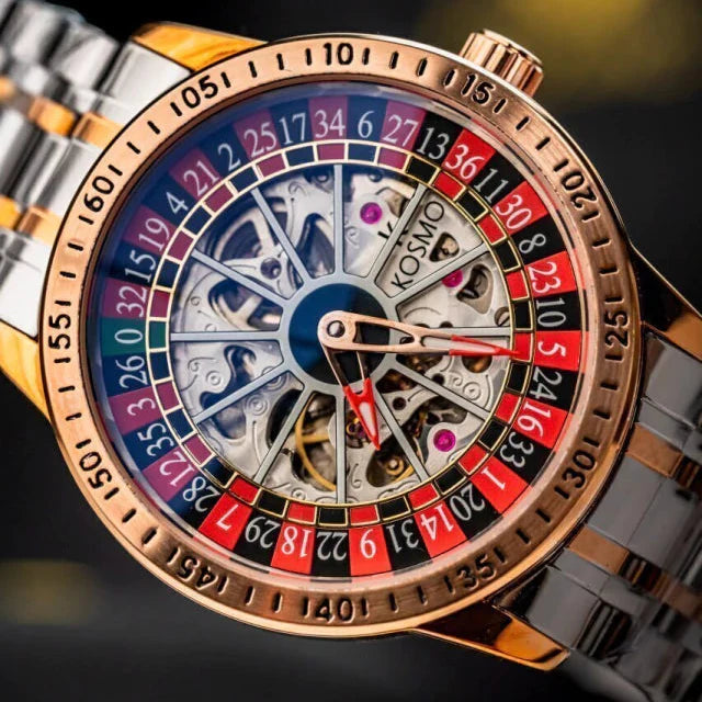 KOSMO AUTOMATICO ORIGINAL RULETA EDICION CASINO PARA HOMBRE REF K2058G - BR