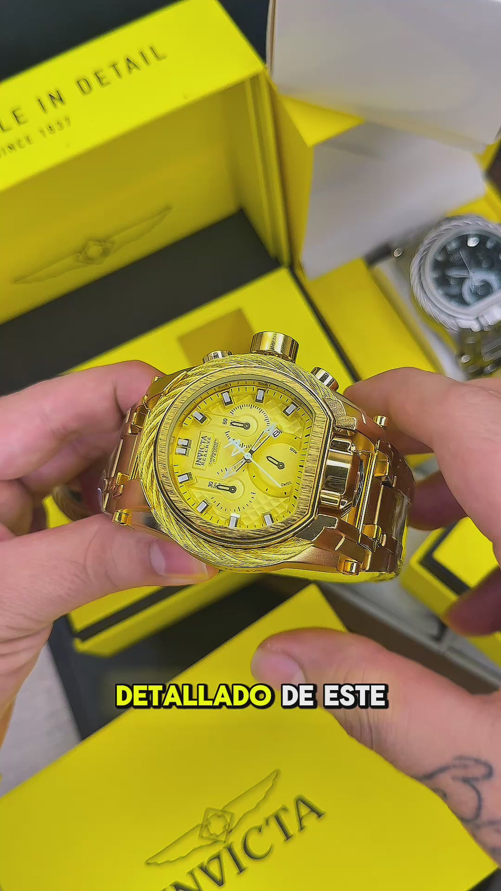 INVICTA BOLT ZEUS GUAYA ACERO PARA HOMBRE REF-DD
