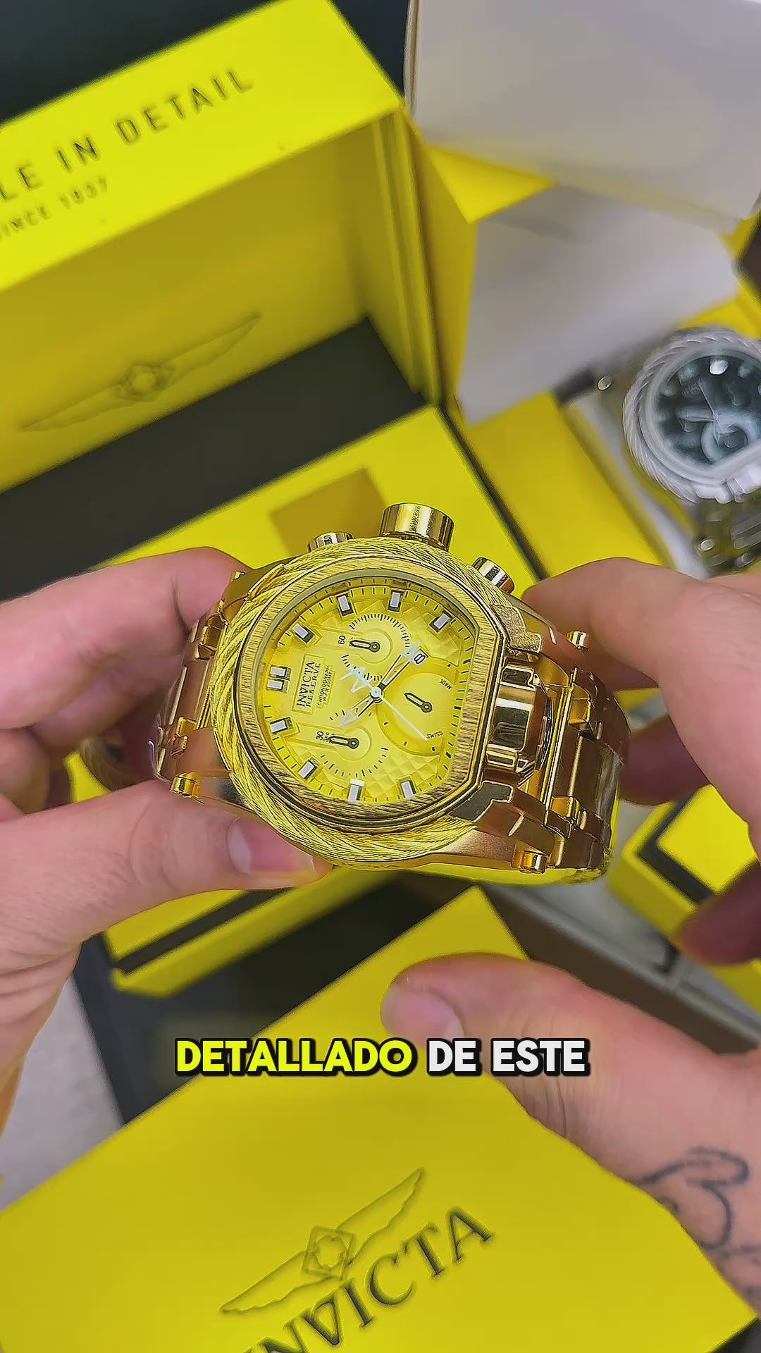 INVICTA BOLT ZEUS GUAYA ACERO PARA HOMBRE REF-DD